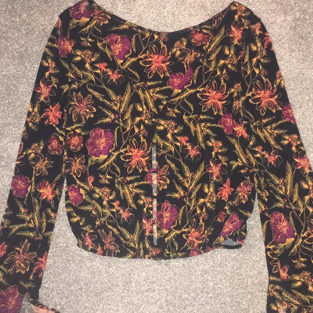 Free People Floral Blouse